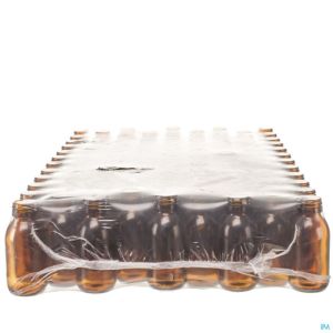 Fles Rond Obus Bruin 100 Ml Z Caps Aca 104 St