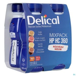 Delical Melkdr Hp-Hc Mixpack 360Kcal 4X200Ml