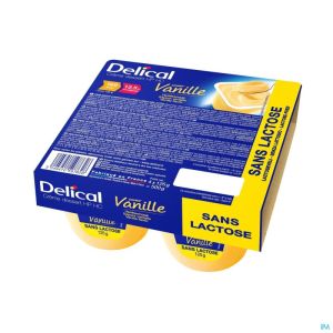Delical Creme Dessert Hp-Hc Vanille 4X125 G