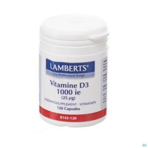 Vit D Lamberts 120 Tabl 1000Iu 25 Mcg