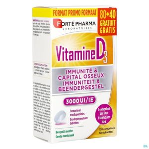 Vitamine D3 3000 120 Tabl