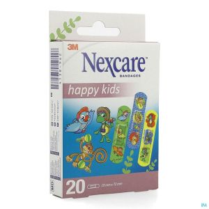 Nexcare 3M Pleist Happy Kids 20 Strips N0920Nlw