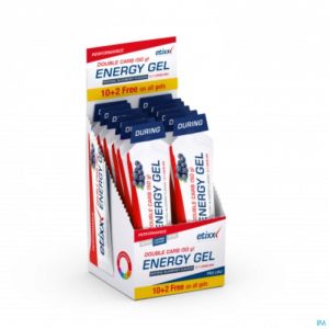 Etixx Double Carb Energy Gel Proline Berry 12X60Ml