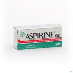 Aspirine 100 Mg Comp 30