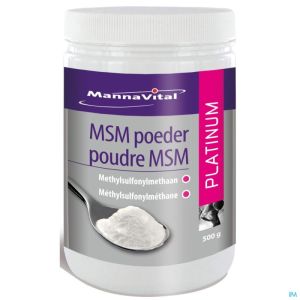 Mannavital Msm Platinum Pdr 500 G