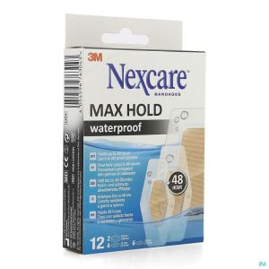 Nexcare Max Hold Waterproof Assortiment 12 St