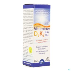 Dr Jacobs Vitamine D3K2 800 Ie 20 Ml Nmj047
