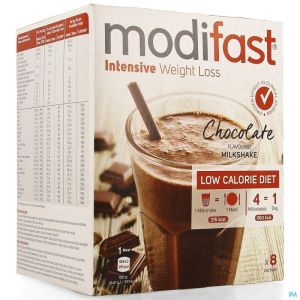 Modifast Milkshake Chocolade 8 Zakjes 55 G