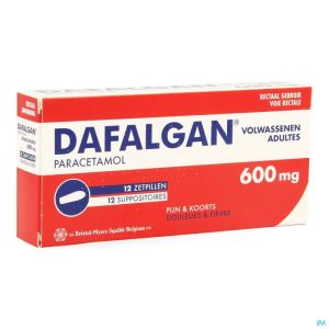 Dafalgan 600 Mg Suppos 12