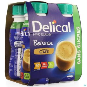 Delical Melkdr Hp-Hc Zoetst Koffie 4X200 Ml