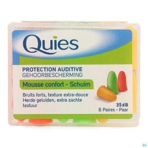 Quies Gehoorbescherming Schuim 6 Paar