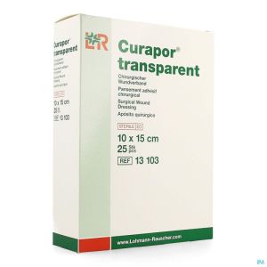 Curapor Transp Ster 10X15 13103 25 St