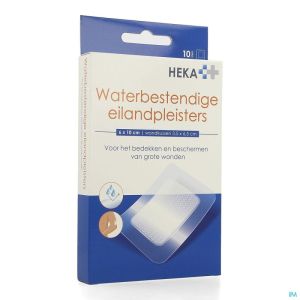 Hekaplast Border Transp Waterp 6X10Cm 10St Ot0127