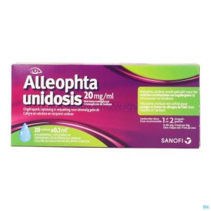 Alleophta 20mg/ml Gutt Oculaires Unidose 20x0,3ml