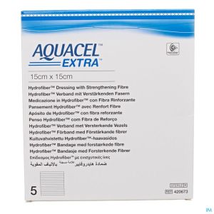 Aquacel Extra 15X15Cm 420673 5 St