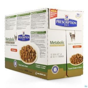 Hills Feline Prescription Metabolic Pouch 12X85 G