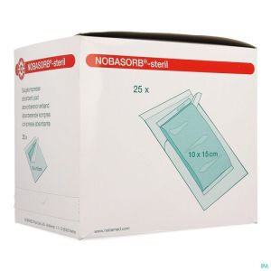 Noba Absorb Pad Ster 10X15Cm 9350963 25 St
