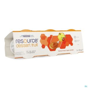 Resource Dessert Fruit Appel Aardbei 3X125 G
