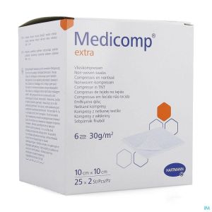 Medicomp Cp Ster Extra 6pl 10x10cm 30g 25x2