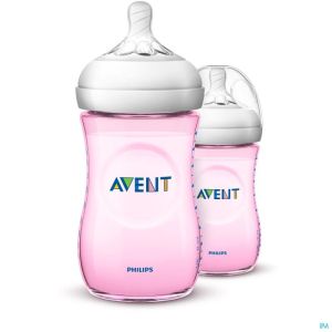 Avent Natural Zuigfl 2.0 Rose Duo 260 Ml