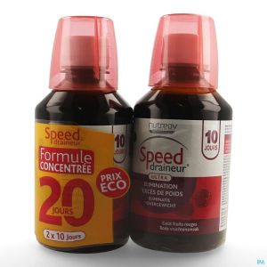 Speed Draineur Rode Vruchten Fl 2 X 280 Ml