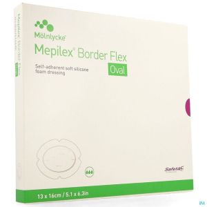 Mepilex Border Flex Ovaal 13X16Cm 583300 5 St