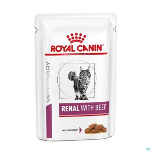Royal Can Feline Vdiet Renal Beef Pouch 12X85 G
