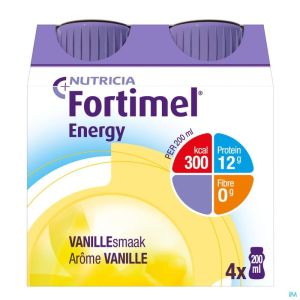Fortimel Energy Vanille 200 Ml 4 St