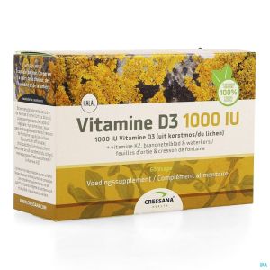 Vitamine D3 + K2 Plantaardig 1000Iu 60 Caps