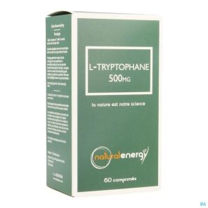 L-Tryptofaan Nat Energy 60 Caps 500 Mg