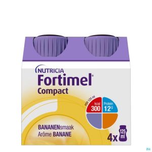 Fortimel Compact Banaan 4X125 Ml