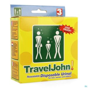 Travel John Wegwerp Urinaal 800 Ml 3 St