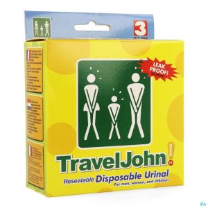 Travel John Wegwerp Urinaal 800 Ml 3 St