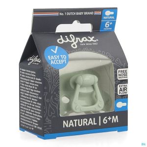 Difrax Sucette Natural 6m+ Uni/pure Vert/pistache