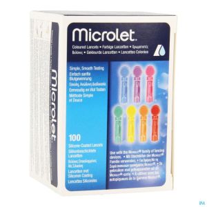 Microlet 2 Colour Lancets 82224638 Ascensia 100 St