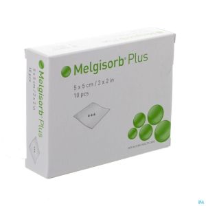 Melgisorb Plus Ster 5X5Cm 252000 10 St