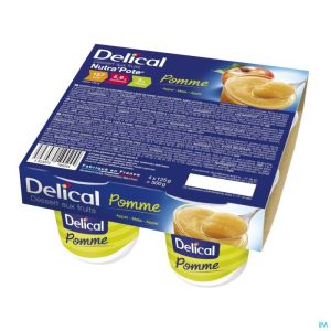 Delical Nutra'pote Appel 4X125 G