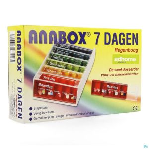 Pillendoos 7D Anabox Volw Rainbow Nl Ad155880 1 St