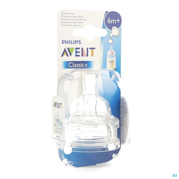 Philips Avent Tetine Preparat. Plus Epaisse Sil 2