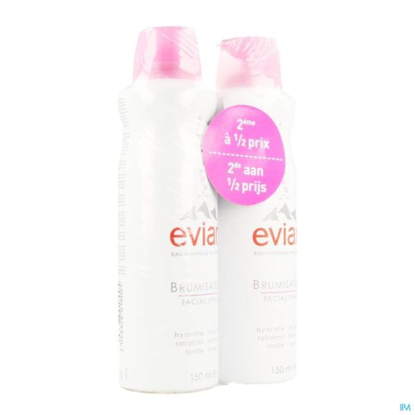 Evian Brumisateur 150 Ml Duopack 2E -50 %