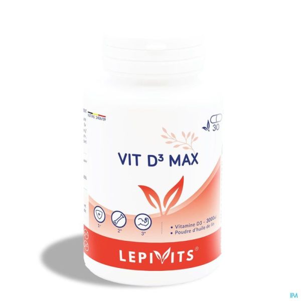 Lepivits Vit D3 Max 3000Ui 30 Caps