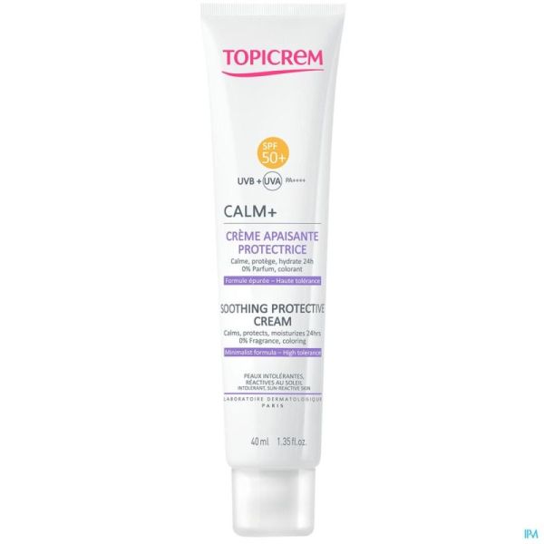 Topicrem Calm+ Bescherm Kalm Creme Ip50+ 40 Ml