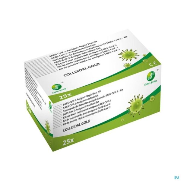 Covid 19 Rapid A-Gen Green Spring Kit Prof 25 S