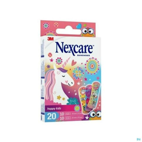 Nexcare Pleister Happy Kids Girls 20 St