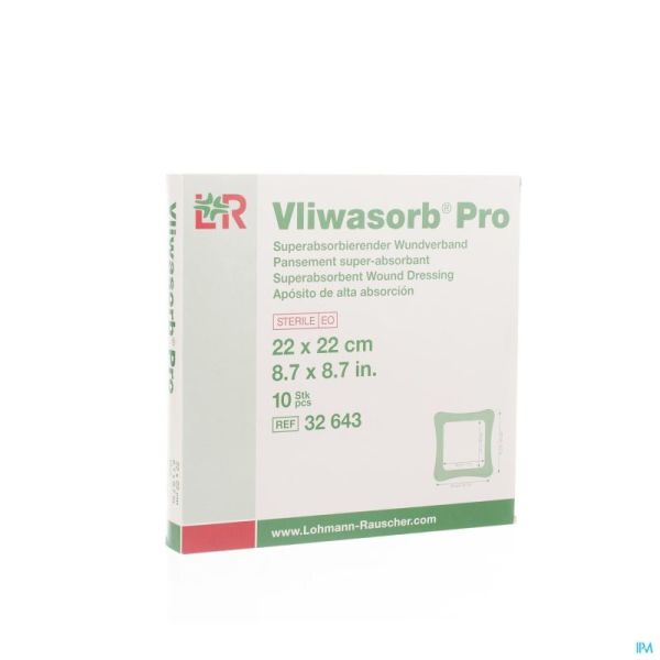 Vliwasorb Pro Absorb Verb 22X22 Cm 32643 10 St