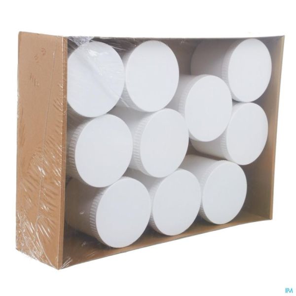 Zalfpot Pvc Wit Deksel 500 Ml Aca 10 St