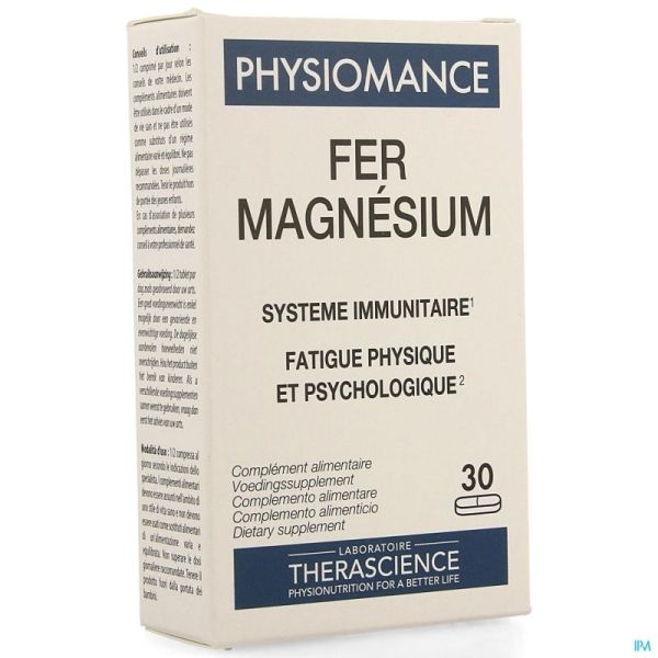 Physiomance Ijzer Magnesium Phy273 30 Tabl