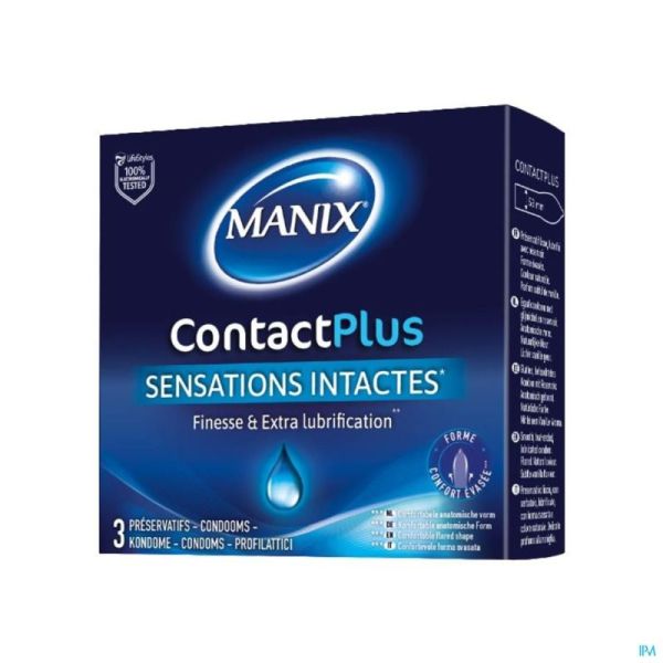 Condomen Manix Contact Plus 1X3 1 Doos