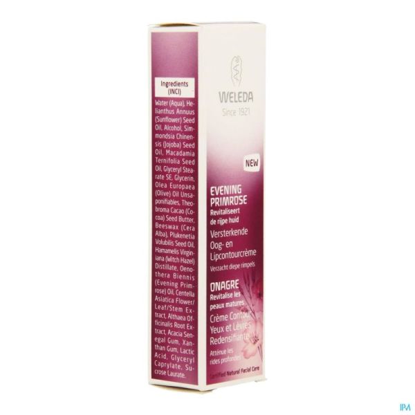 Weleda Evening Primrose Verst Oog-En Lip Cr 10 Ml