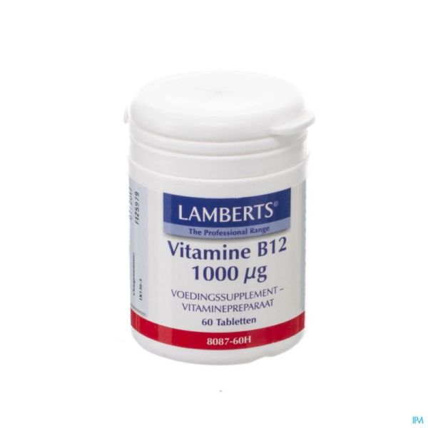 Vit B12 Lamberts 60 Tabl 1000 Mcg 8087-60H